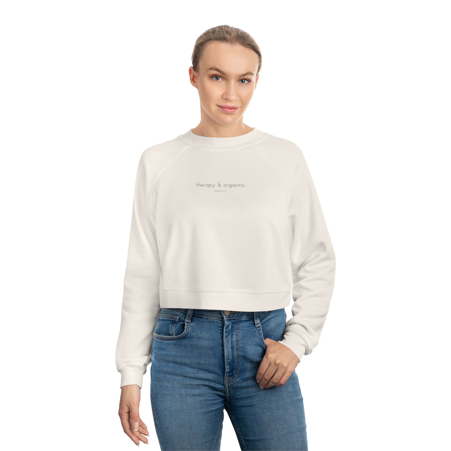 Therapy & Orgasms - Cropped Fleece Pullover